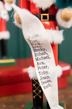 Outlet Decorator's Warehouse 15" Santa Nutcracker With List & Tree