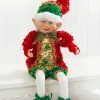 Decorator's Warehouse 17" Sequin Bendable Elf