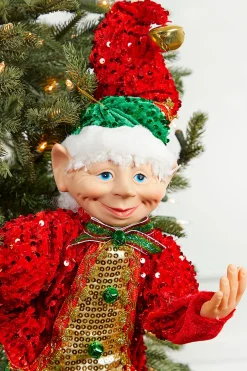 Clearance Decorator's Warehouse 30" Sequin Bendable Elf