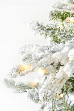 Outlet Decorator's Warehouse 7.5' Snowcrest Pencil Pine Artificial Christmas Tree With 500 Color-Changing Lights