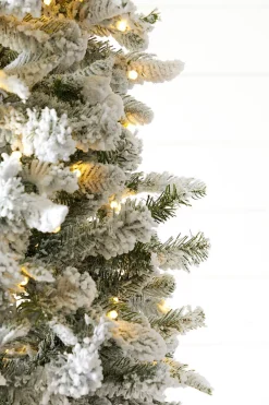 Best Decorator's Warehouse 9' Snowcrest Pencil Pine Artificial Christmas Tree With 700 Color-Changing Lights
