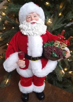 Sale Decorator's Warehouse 12” Standing Santa - The Nicholas Collection