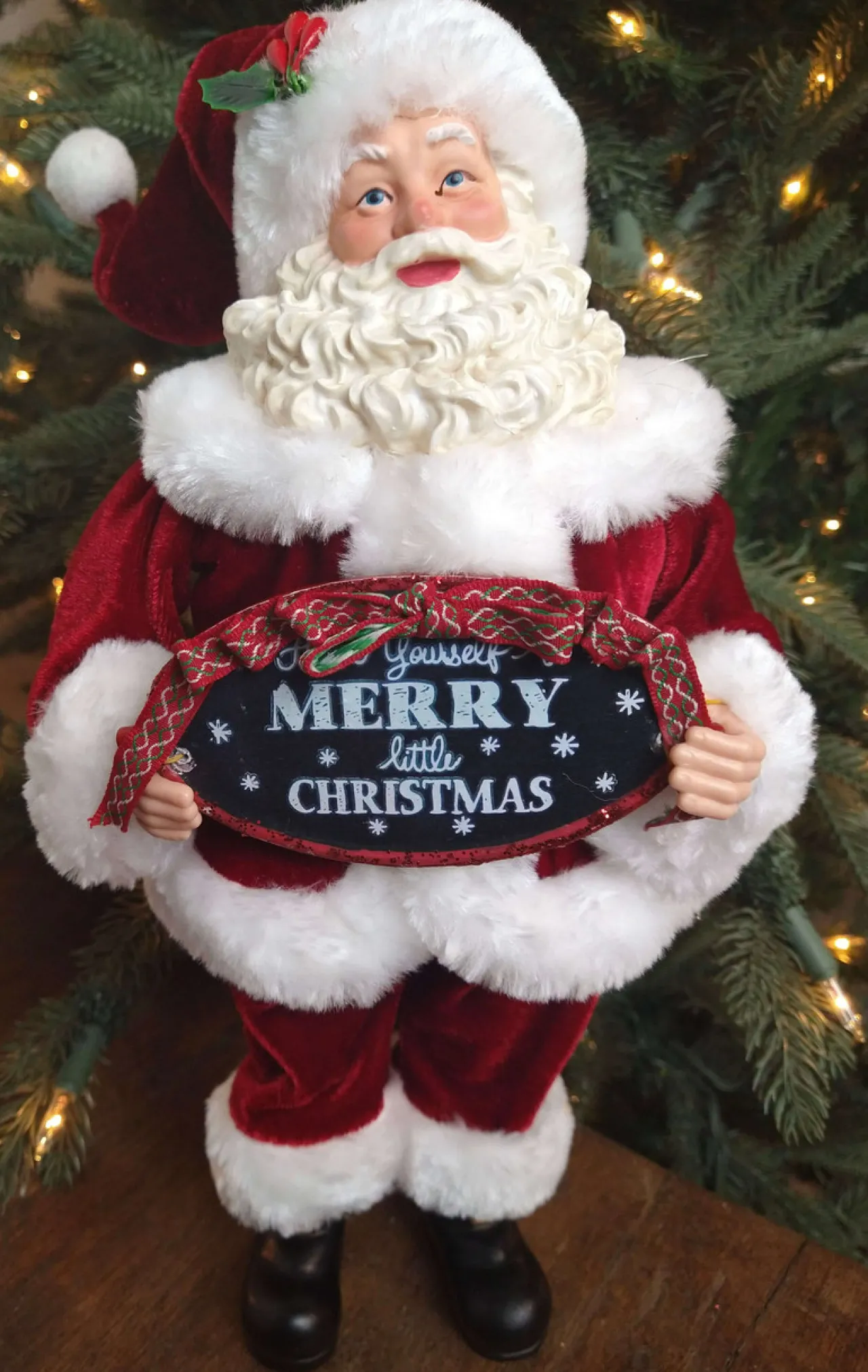 Sale Decorator's Warehouse 12” Standing Santa - The Nicholas Collection