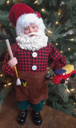 Sale Decorator's Warehouse 12” Standing Santa - The Nicholas Collection