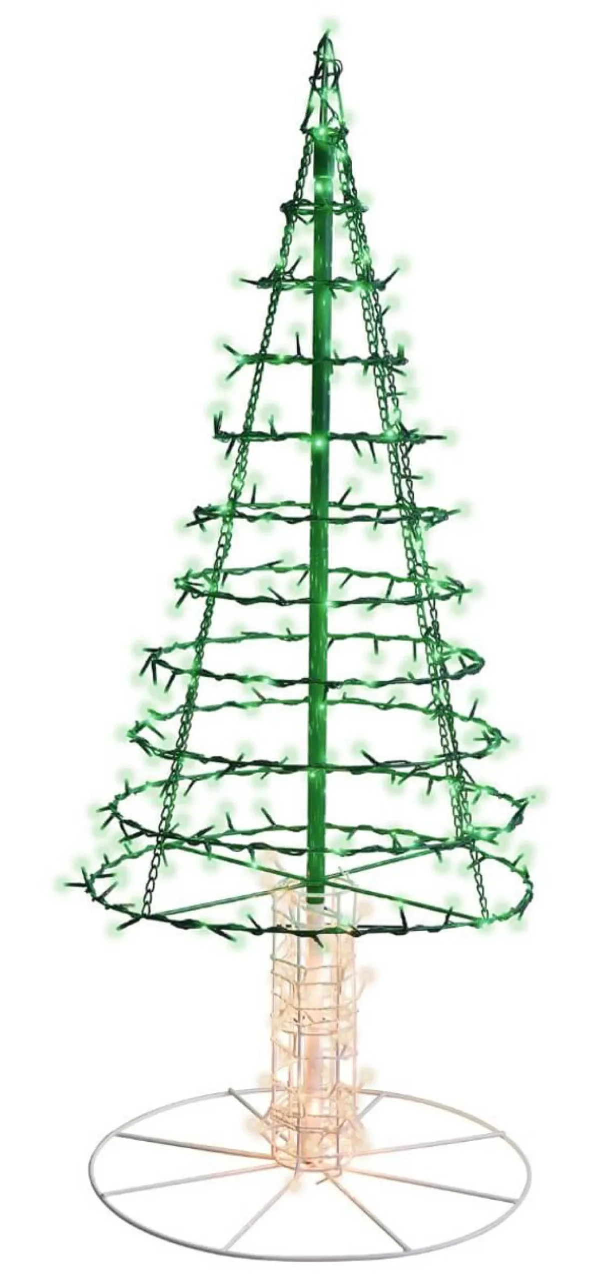 Online Decorator's Warehouse 4' Twinkling Starry Alpine Tree - Green/Warm White 270 Lights