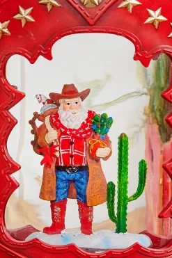 Hot Decorator's Warehouse 10" Western Cowboy Boot Water Globe