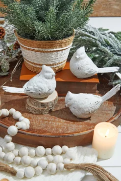 Best Decorator's Warehouse 6” White Resin Cardinal Figurine