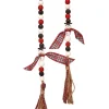 Hot Decorator's Warehouse 34” Wood Bead Snowman With Plaid Garland