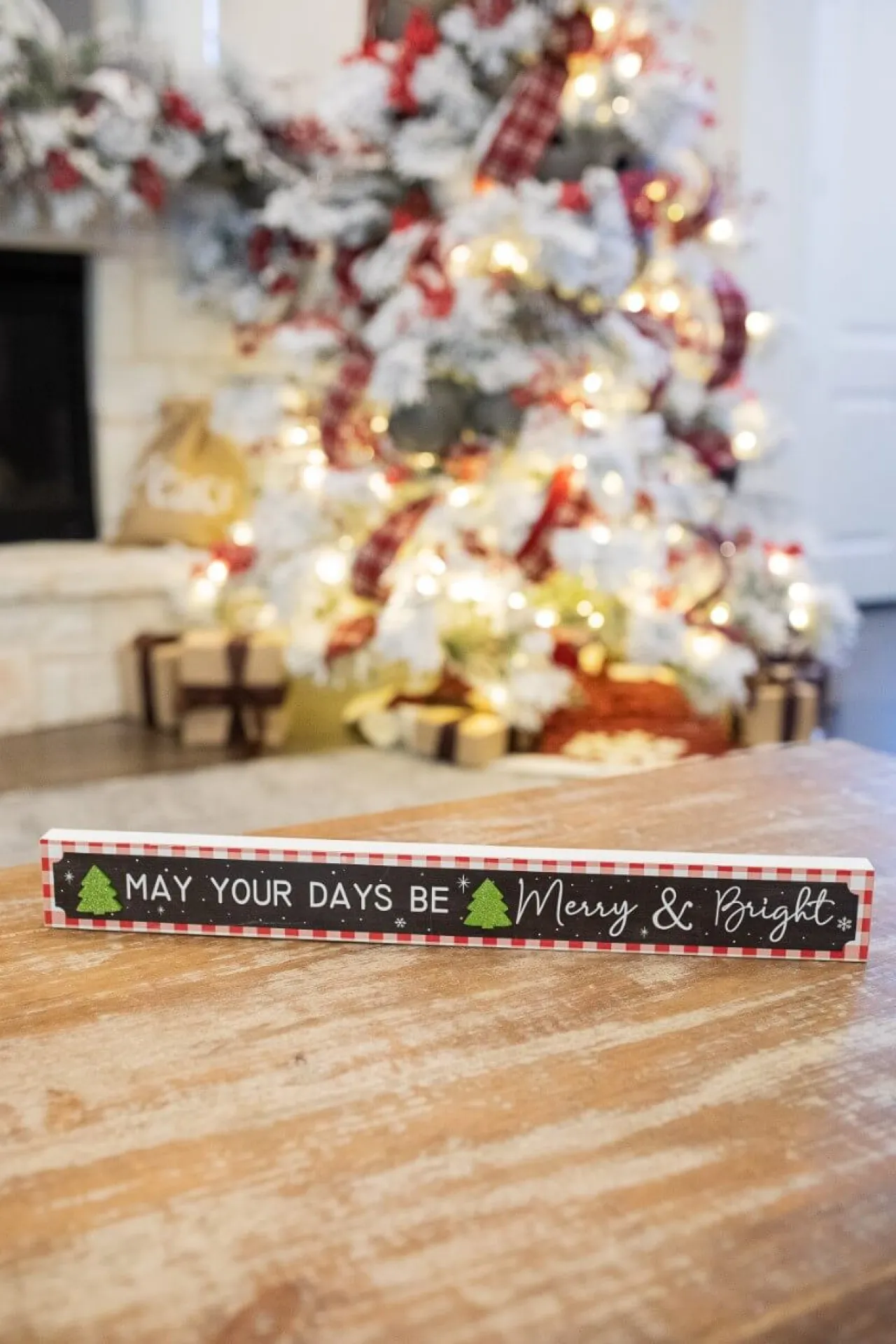 Sale Decorator's Warehouse 23.6 Wood Holiday Block Sign