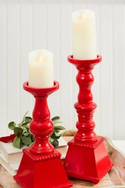 Sale Decorator's Warehouse 14" Wood/Metal Candle Stand
