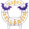 Hot Decorator's Warehouse 40" Wreath - Happy Halloween With Bats With 293 Lights