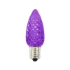 Discount Decorator's Warehouse C9 LED Minleon Legacy Bulb (25 Bulbs/box) - Faceted, Purple