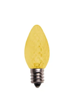 Clearance Decorator's Warehouse C7 Platinum Elite LED SMD Bulbs (25 Bulbs/bag) - Faceted, Yellow