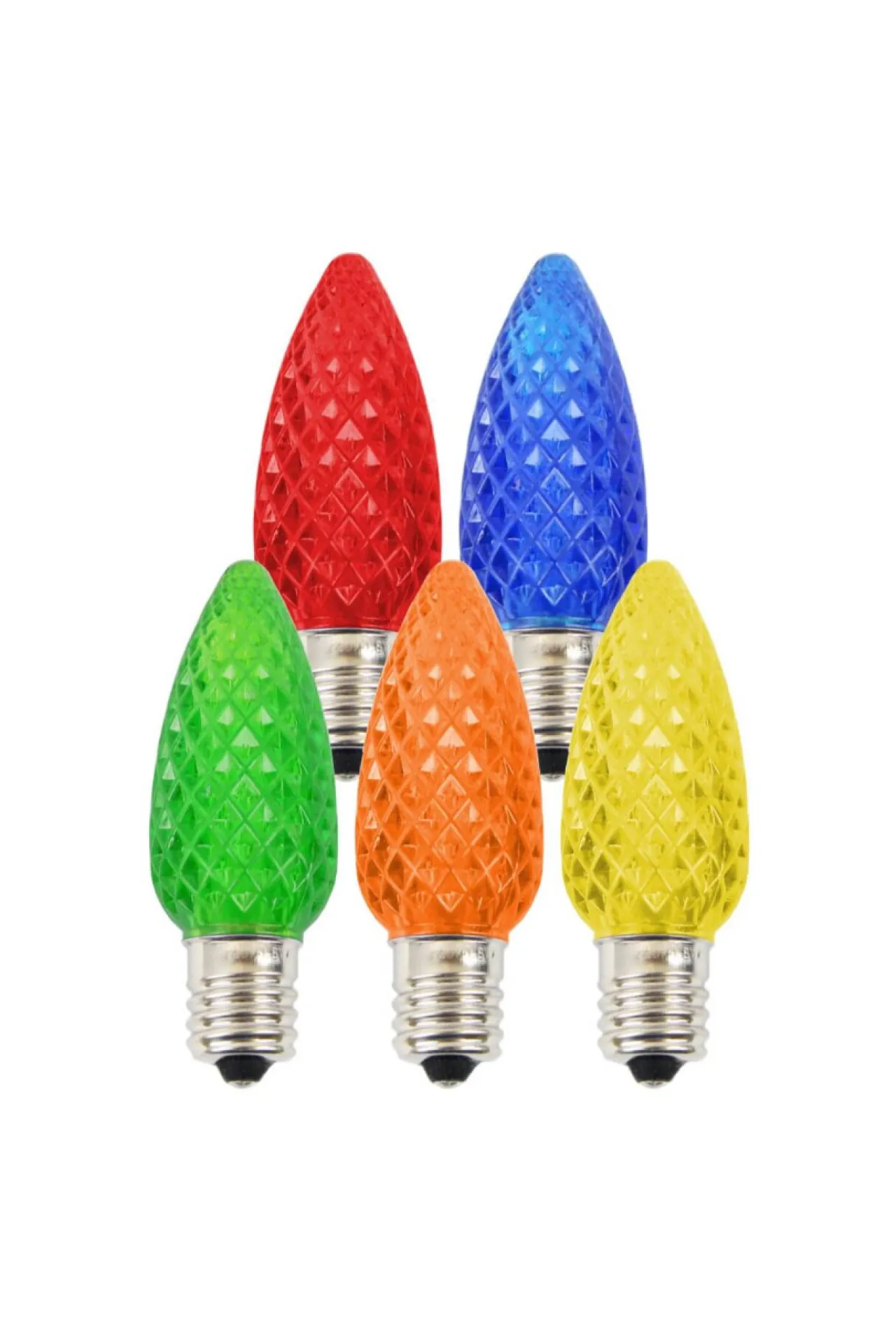 Discount Decorator's Warehouse C9 Platinum Elite LED SMD Bulb (25 Bulbs/bag) - Faceted, Multi