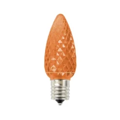 Clearance Decorator's Warehouse C9 Platinum Elite LED SMD Bulb (25 Bulbs/bag) - Faceted, Orange