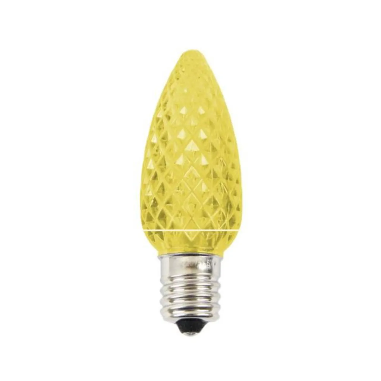 Decorator's Warehouse C9 Platinum Elite LED SMD Bulb (25 Bulbs/bag) - Faceted, Yellow