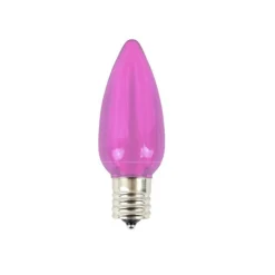 New Decorator's Warehouse C9 Platinum Elite LED SMD Bulb (25 Bulbs/bag) - Smooth, Pink