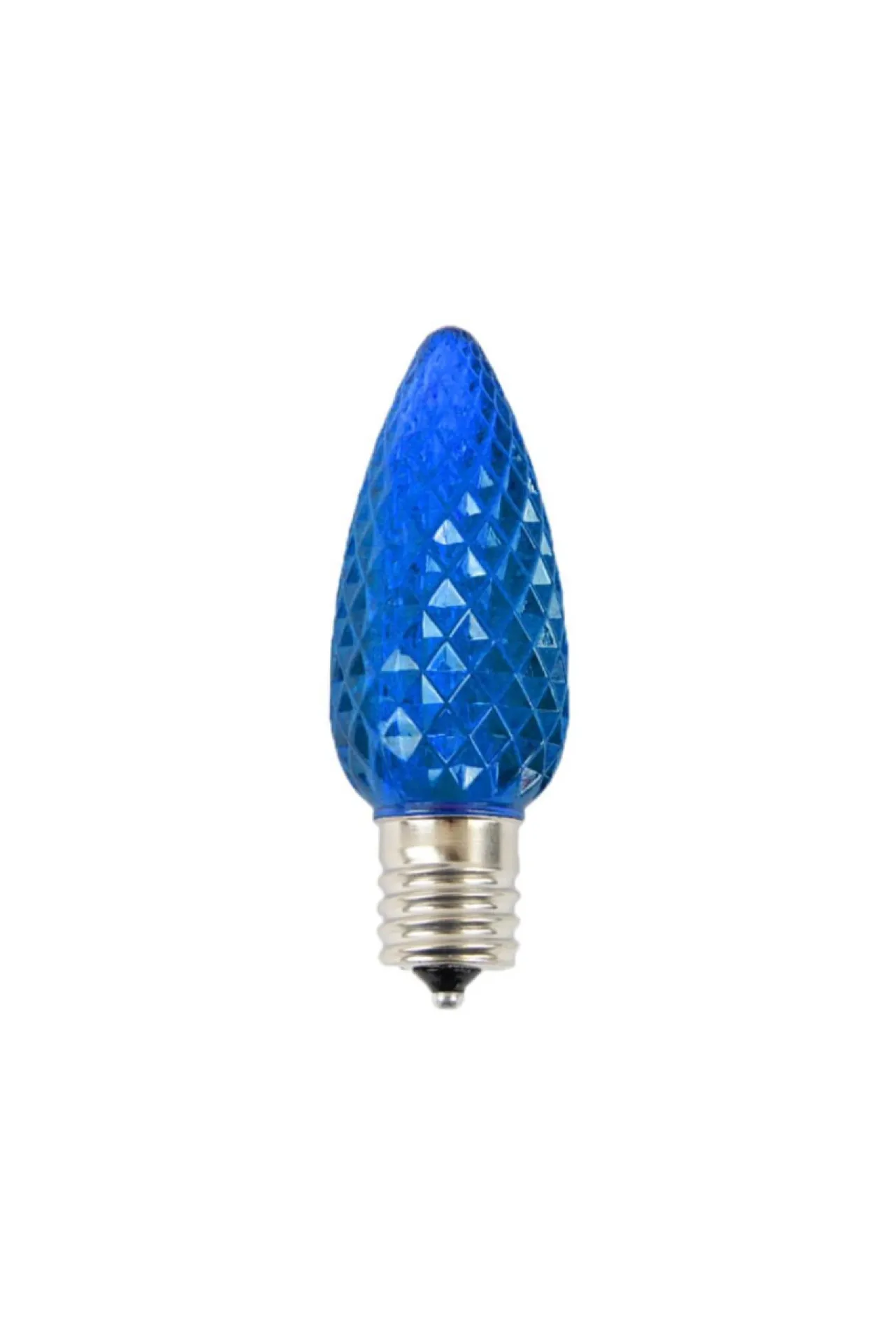 Decorator's Warehouse C9 Wonderful LED SMD Bulb (25 Bulbs/bag) - Faceted, Blue