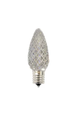 Discount Decorator's Warehouse C9 Wonderful LED SMD Bulb (25 Bulbs/bag) - Faceted, Pure White