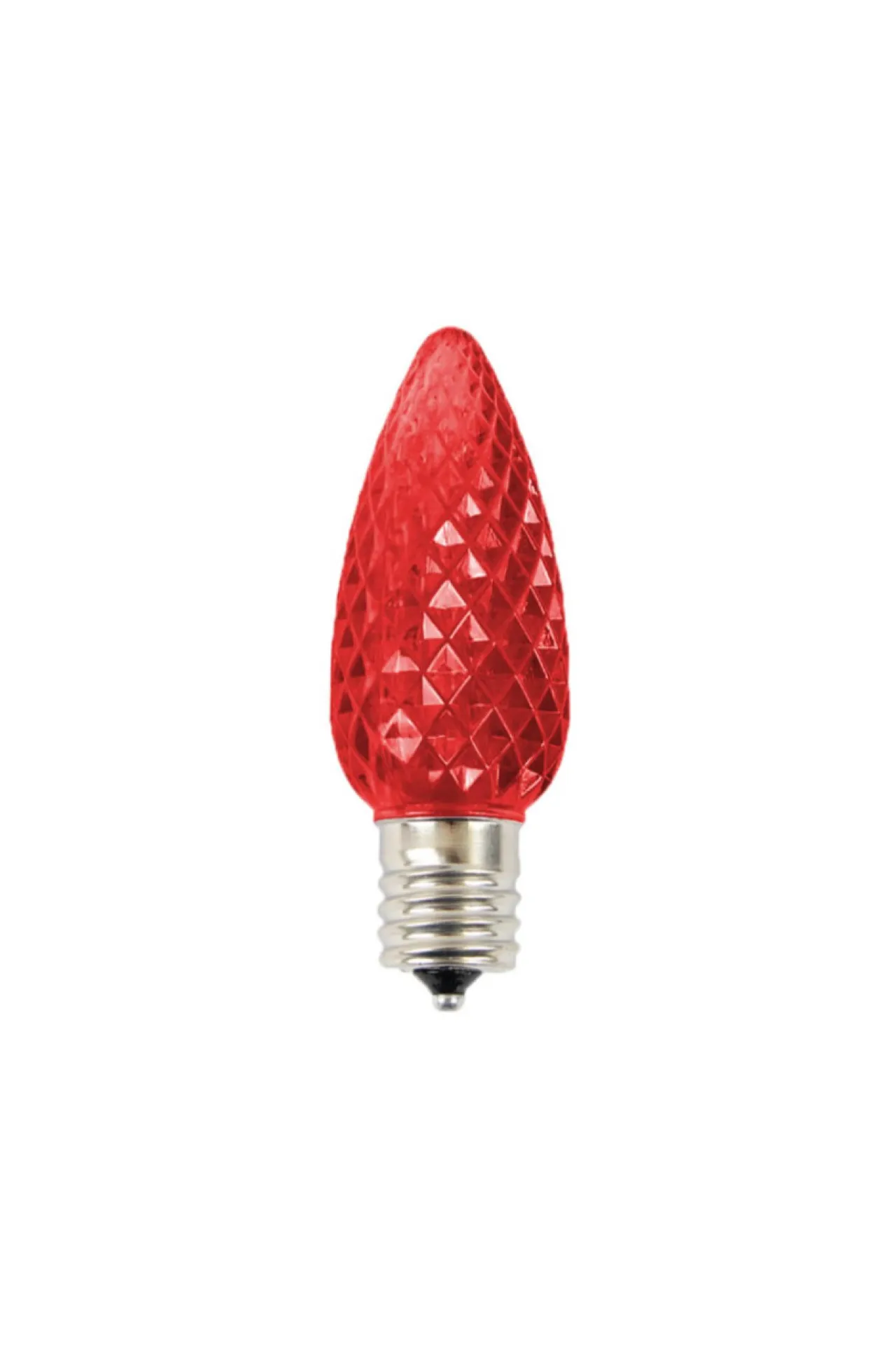 Clearance Decorator's Warehouse C9 Wonderful LED SMD Bulb (25 Bulbs/bag) - Faceted, Red