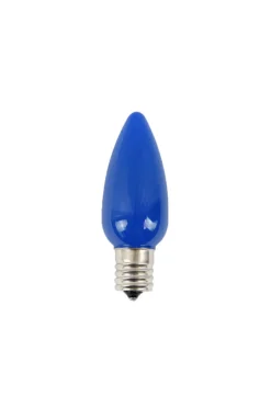 Discount Decorator's Warehouse C9 Wonderful LED SMD Bulb (25 Bulbs/bag) - Frosted, Blue