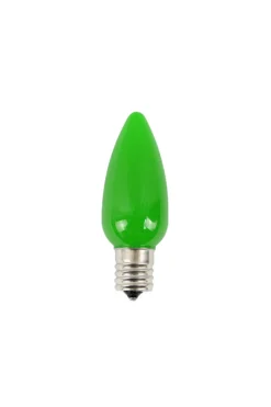 Sale Decorator's Warehouse C9 Wonderful LED SMD Bulb (25 Bulbs/bag) - Frosted, Green