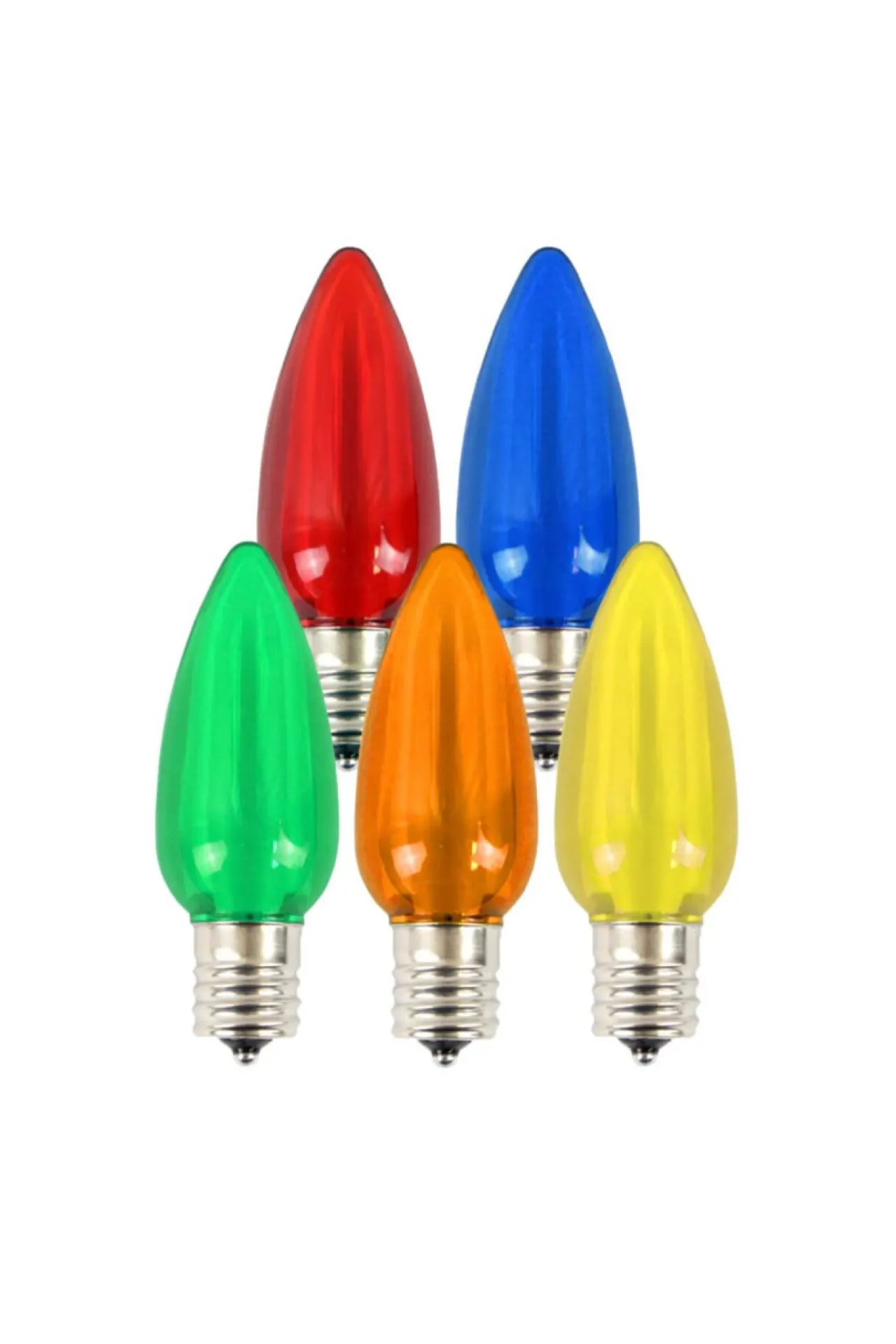 Online Decorator's Warehouse C9 Wonderful LED SMD Bulb (25 Bulbs/bag) - Smooth, Multi