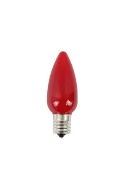 Outlet Decorator's Warehouse C9 Wonderful LED SMD Bulb (25 Bulbs/bag) - Frosted, Red