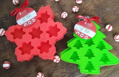 Online Decorator's Warehouse Christmas Silicone Ice Trays - Set Of 2
