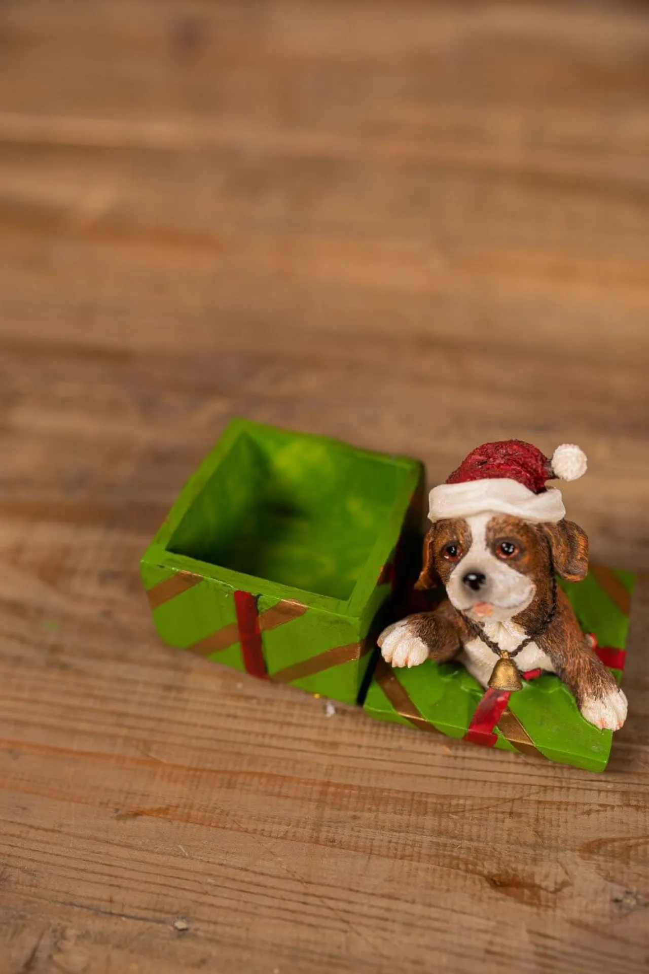 Clearance Decorator's Warehouse Dog Gift Box Holiday Accent