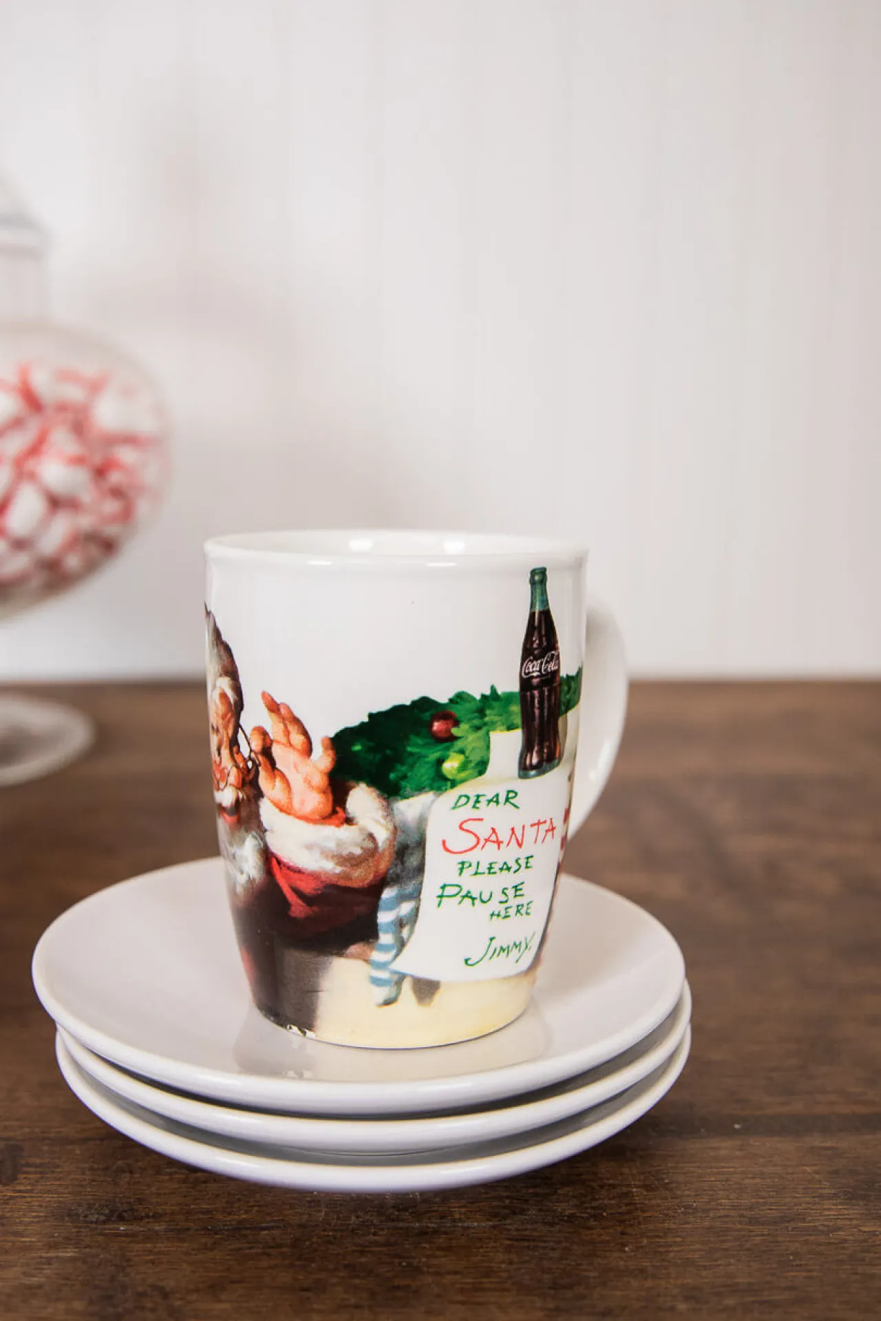 Clearance Decorator's Warehouse Dolomite Coca-Cola Santa Mug