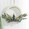 Hot Decorator's Warehouse Frosted Christmas Tree Wreath Ornament