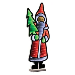 Discount Decorator's Warehouse 23.5"H Santa With Tree Infinity Light