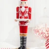 Best Decorator's Warehouse 20"H Nutcracker With Tray - Red & White