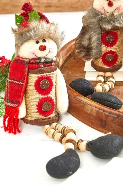 Decorator's Warehouse 14”H Plush Holiday Snowman