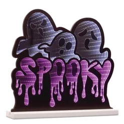 Best Decorator's Warehouse 15.5"L X 15"H Triple Ghost/Spooky Infinity Light