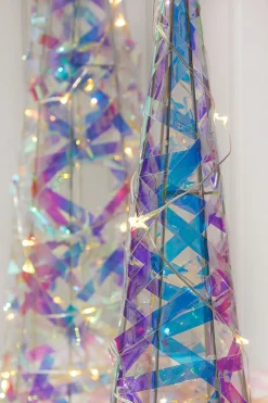 Sale Decorator's Warehouse LED Iridescent Trees (Battery Operated) - Set Of 2