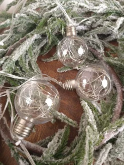Decorator's Warehouse LED String Lights With Clear Balls - 3" Orbs
