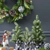 Hot Decorator's Warehouse Pine Tree With Plaid Fabric - Large