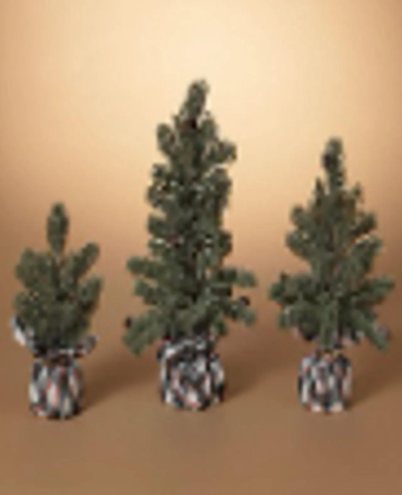 Hot Decorator's Warehouse Pine Tree With Plaid Fabric - Large
