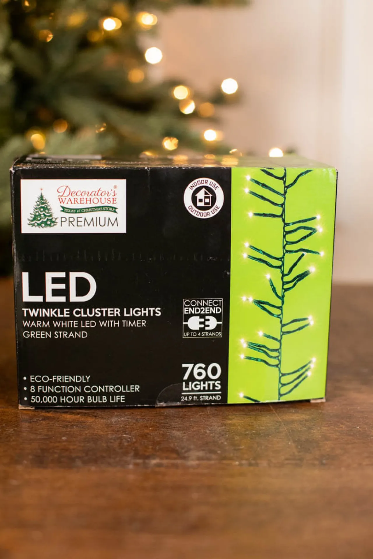 Decorator's Warehouse Platinum Elite Cluster Lights - 760L Warm White