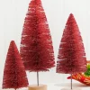 Decorator's Warehouse Red Bottle Brush Tree - Set Of 3