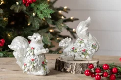 Outlet Decorator's Warehouse Resin Holly Berry Squirrel Figurine