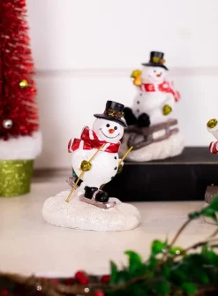 Sale Decorator's Warehouse Resin Playing Jolly Snowman