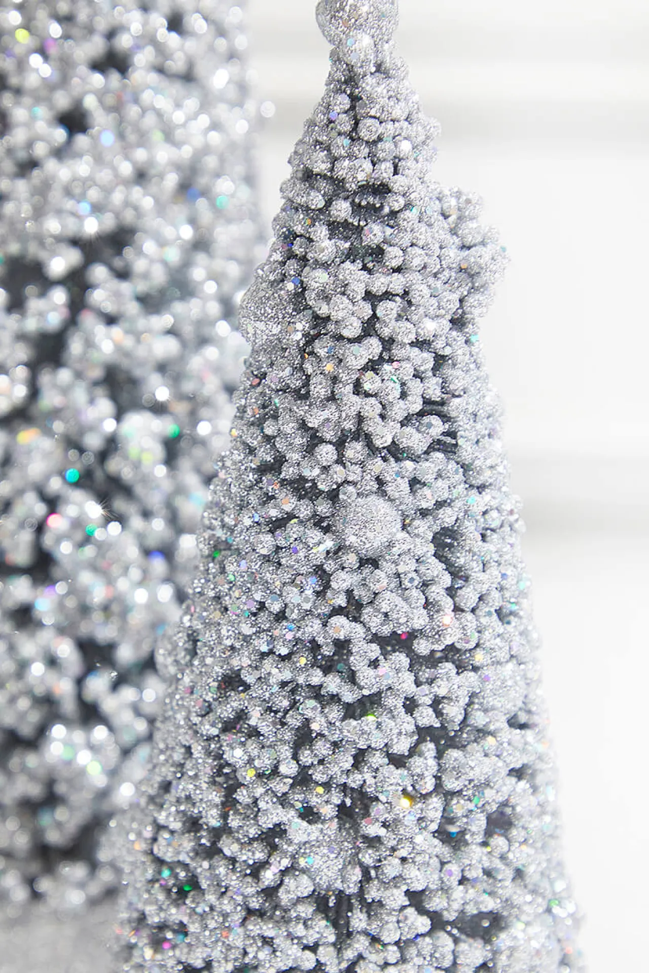 Best Decorator's Warehouse Silver Bottle Brush Trees - Set Of 3
